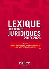 Lexique des termes juridiques - Collectif