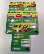 *** LOT DE 5 ANNABREVET ANNALES BREVET DES COLLÈGES ***