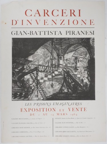 Affiche art b - g.b., piranese