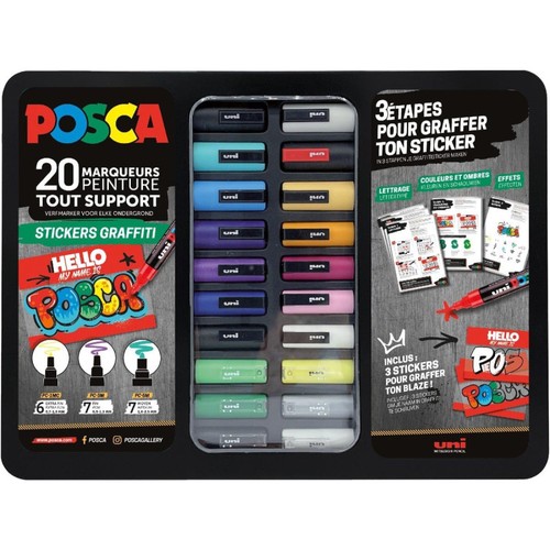 Posca malette stickers - posca,