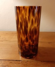 Vase en verres soufflé à motif d'écaille de tortue, Design Vintage 1970 (Dior?)