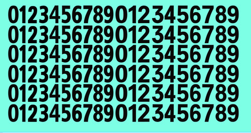 Decalcomanie decals chiffres - decals,