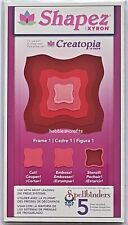 Spellbinders Xyron Shapez Creatopia - Coupe Gaufre Pochoir - Cadre 1 - 5 Tailles