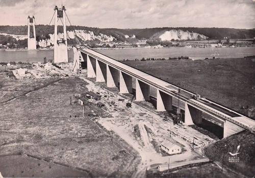 Tancarville les travaux du - les,