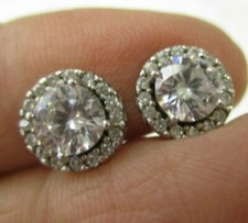 Sterling silver CZ stud