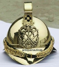 Casque de pompier chef pompier de collection vintage nautique en laiton décor...