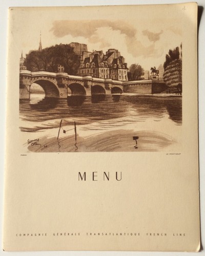 Menu paquebot liberte - menu,