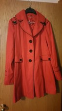 Guess Red Trench Coat Belted
