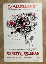 Vintage Jazz  poster Ornette Coleman - Le Jazzland - Sine