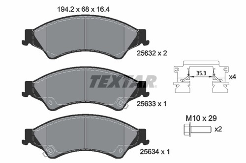 Plaquettes frein ford p - de,