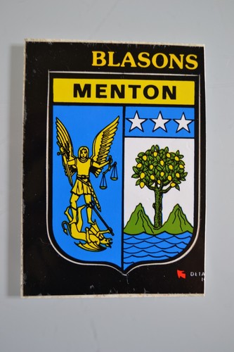 Menton ecusson blason adhesif - menton,