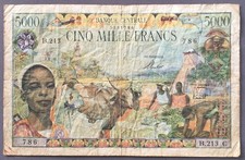 Billet Banque, Afrique