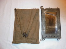 lampe de tranchée française Monjardet avec sa housse transport ww1