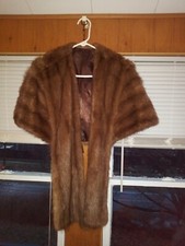Real fur wrap jacket stole - real,