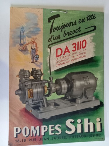 Plaque publicitaire pompes - publicitaire,