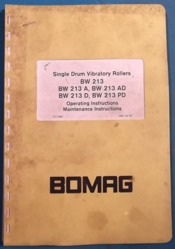 Bomag 213 d - bw, pd