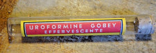 ancien Tube verre Medicament Uroformine Gobey Effevervescente Pharmacie vintage