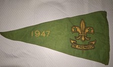 BE PREPARED FANION AMERICAIN BOY SCOUT JAMBOREE DE LA PAIX FRANCE 1947 SCOUTISME