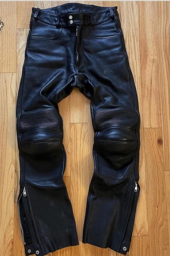 Pantalon cuir noir - pantalon, pour