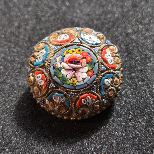 Ancienne broche fleurs - ancienne, en