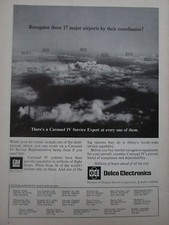 1/1974 PUB DELCO ELECTRONICS GM CAROUSEL IV INERTIAL NAVIGATION EQUIPMENT 36 AD