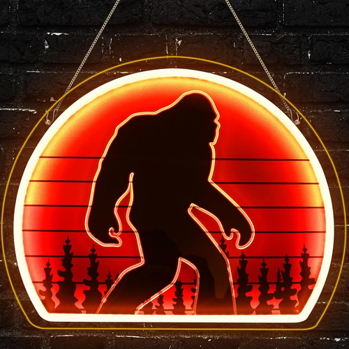 Bigfoot neon sign bright usb - neon,