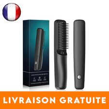 Brosse à lisser barbe et cheveux homme – Sans fil, ionique, USB