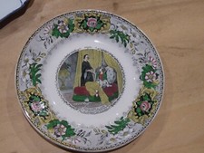 Assiette Parlante HAYDEE Lebeuf & Millet Creil et Montereau Médailles D'or 