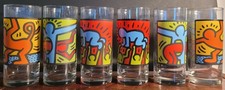 Lot de 6 verres keith haring -