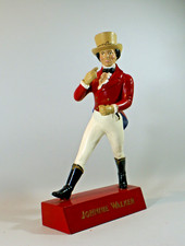 STATUETTE publicitaire vintage Johnnie Walker, whisky, cavalier, dandy, 39 cm