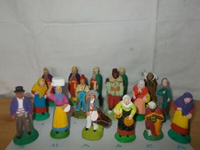 ANCIEN 16 santons de CRÈCHE