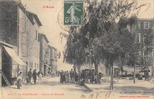 CPA 11 LA NOUVELLE / PLACE DU MARCHE / cliché rare