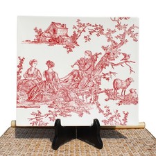 Plat de service en faïence de