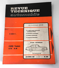 Revue Technique RTA Ford Taunus 12M 15M TS P6 coupé berline break 1967