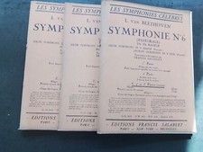 PARTITION ANCIENNE  PIANO CONDUCTEUR - BEETHOVEN - SYMPHONIE N°6 - RARE