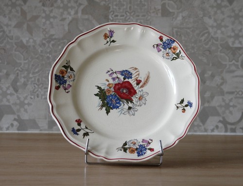 Assiette faïence signée - assiette, en