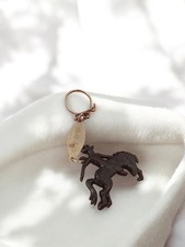 Porte-clés ancien Rodéo-Gévèor rétro collection vintage objet publicitaire rare