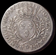 Demi Écu De Louis XV 1726 D