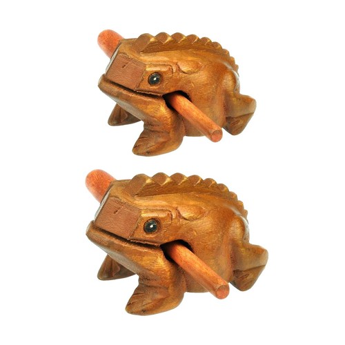Grenouille bois guiro - bois, râpe