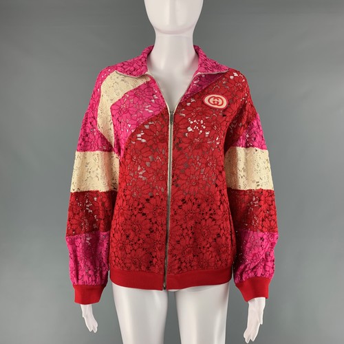 Veste color block rouge - rouge, rose