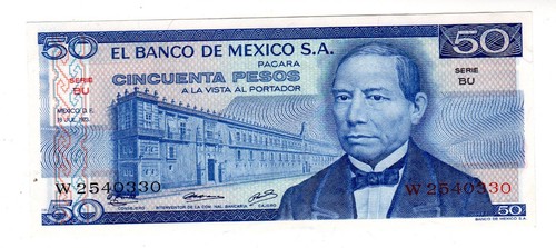 Mexique mexico billet 50 - /,