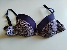 Soutien gorge à armature violet à motifs violets et roses  90 B.