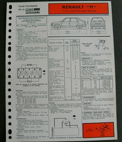 Fiche technique automobile