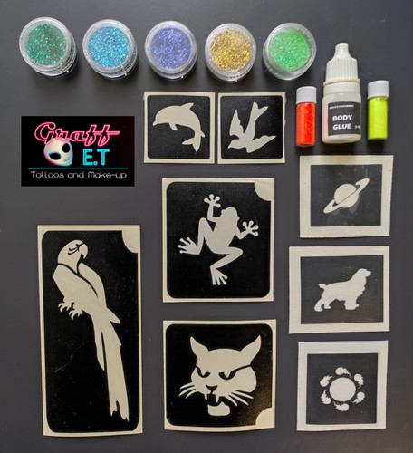 Kit complet pochoirs tatouages - complet,