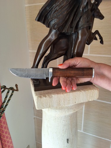Fort couteau artisanal damas - artisanal,