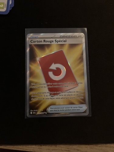 Carte pokémon carton rouge - carte,