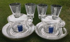 Lavazza 6 Tasses à Café Bistrot En Verre - 2 Lungo & 4 Expresso