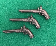 PLAYMOBIL (A2264) PIRATES - 3x Pistolets à Canon Long Corsaire Pirates…