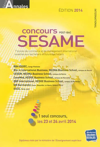Concours sésame édition - sésame,,