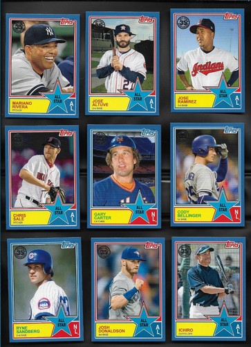 2018 topps blue parallel - blue, #